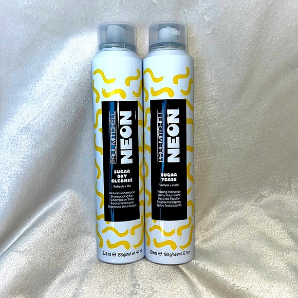 Paul Mitchell NEW Neon Sugar Dry Cleanse & Sugar Tease. Full size! Sold 2gether - Picture 2 of 6